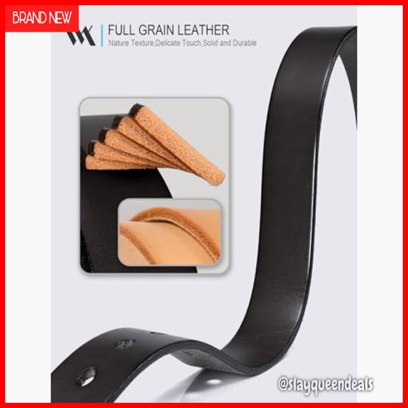 Full Grain Leather Belt for Women, 1.1\
